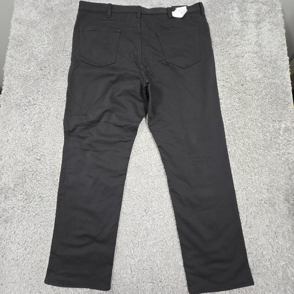 Banana Republic Traveler Jeans Mens 40x32 Black Slim Fit Straight Mid Rise Pants - Picture 6 of 13